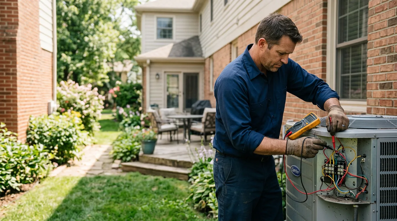 HVAC technician working near Tekoa, WA
